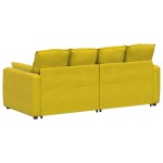 vidaXL Canapea modulară cu perne, galben vidaXL Canapea modulară cu perne, galben