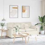 vidaXL Canapea modulară cu perne, crem vidaXL Canapea modulară cu perne, crem