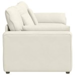 vidaXL Canapea modulară cu perne, crem vidaXL Canapea modulară cu perne, crem