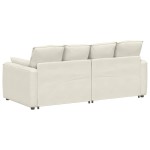 vidaXL Canapea modulară cu perne, crem vidaXL Canapea modulară cu perne, crem