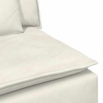 vidaXL Canapea modulară cu perne, crem vidaXL Canapea modulară cu perne, crem