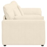 vidaXL Canapea modulară cu perne, crem vidaXL Canapea modulară cu perne, crem