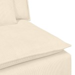 vidaXL Canapea modulară cu perne, crem vidaXL Canapea modulară cu perne, crem