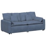 vidaXL Canapea modulară cu perne, albastru vidaXL Canapea modulară cu perne, albastru
