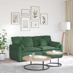 vidaXL Canapea modulară cu perne, verde închis