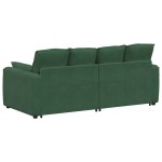 vidaXL Canapea modulară cu perne, verde închis