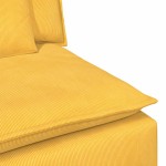 vidaXL Canapea modulară cu perne, galben deschis vidaXL Canapea modulară cu perne, galben deschis