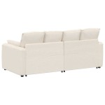 vidaXL Canapea modulară cu perne, crem vidaXL Canapea modulară cu perne, crem