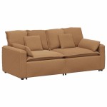 vidaXL Canapea modulară cu perne, bej vidaXL Canapea modulară cu perne, bej