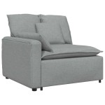 vidaXL Canapea modulară cu perne, gri deschis, textil vidaXL Canapea modulară cu perne, gri deschis, textil