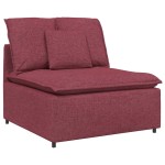 vidaXL Canapea modulară cu perne, roșu vin, textil vidaXL Canapea modulară cu perne, roșu vin, textil