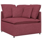 vidaXL Canapea modulară cu perne, roșu vin, textil vidaXL Canapea modulară cu perne, roșu vin, textil