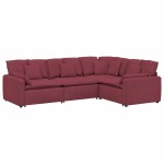 vidaXL Canapea modulară cu perne, roșu vin, textil vidaXL Canapea modulară cu perne, roșu vin, textil