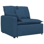 vidaXL Canapea modulară cu perne, albastru, textil vidaXL Canapea modulară cu perne, albastru, textil