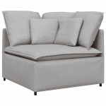 vidaXL Canapea modulară cu perne, gri nor, textil vidaXL Canapea modulară cu perne, gri nor, textil