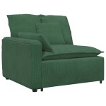 vidaXL Canapea modulară cu perne, verde închis, țesătură velur vidaXL Canapea modulară cu perne, verde închis, țesătură velur