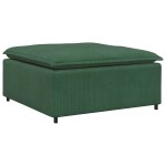 vidaXL Canapea modulară cu taburet și perne, verde închis vidaXL Canapea modulară cu taburet și perne, verde închis