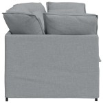 vidaXL Canapea modulară cu perne, gri deschis, textil