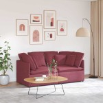 vidaXL Canapea modulară cu perne, roșu vin, textil vidaXL Canapea modulară cu perne, roșu vin, textil