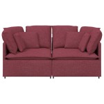 vidaXL Canapea modulară cu perne, roșu vin, textil vidaXL Canapea modulară cu perne, roșu vin, textil