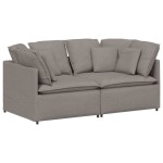 vidaXL Canapea modulară cu perne, gri taupe, textil vidaXL Canapea modulară cu perne, gri taupe, textil