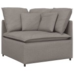 vidaXL Canapea modulară cu perne, gri taupe, textil vidaXL Canapea modulară cu perne, gri taupe, textil