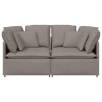 vidaXL Canapea modulară cu perne, gri taupe, textil vidaXL Canapea modulară cu perne, gri taupe, textil