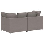 vidaXL Canapea modulară cu perne, gri taupe, textil vidaXL Canapea modulară cu perne, gri taupe, textil