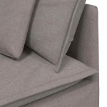 vidaXL Canapea modulară cu perne, gri taupe, textil vidaXL Canapea modulară cu perne, gri taupe, textil
