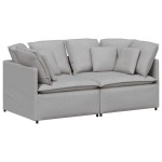 vidaXL Canapea modulară cu perne, gri nor, textil vidaXL Canapea modulară cu perne, gri nor, textil