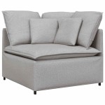 vidaXL Canapea modulară cu perne, gri nor, textil vidaXL Canapea modulară cu perne, gri nor, textil