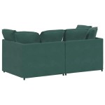 vidaXL Canapea modulară cu perne, verde închis, catifea vidaXL Canapea modulară cu perne, verde închis, catifea