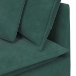 vidaXL Canapea modulară cu perne, verde închis, catifea vidaXL Canapea modulară cu perne, verde închis, catifea