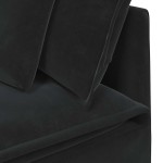 vidaXL Canapea modulară cu perne, negru, catifea