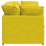 vidaXL Canapea modulară cu perne, galben, catifea vidaXL Canapea modulară cu perne, galben, catifea