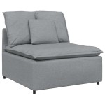 vidaXL Canapea modulară cu perne, gri deschis, textil vidaXL Canapea modulară cu perne, gri deschis, textil