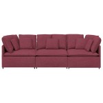 vidaXL Canapea modulară cu perne, roșu vin, textil vidaXL Canapea modulară cu perne, roșu vin, textil
