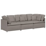 vidaXL Canapea modulară cu perne, gri taupe, textil vidaXL Canapea modulară cu perne, gri taupe, textil