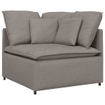 vidaXL Canapea modulară cu perne, gri taupe, textil vidaXL Canapea modulară cu perne, gri taupe, textil