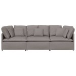 vidaXL Canapea modulară cu perne, gri taupe, textil vidaXL Canapea modulară cu perne, gri taupe, textil