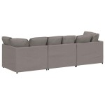 vidaXL Canapea modulară cu perne, gri taupe, textil vidaXL Canapea modulară cu perne, gri taupe, textil