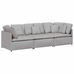 vidaXL Canapea modulară cu perne, gri nor, textil vidaXL Canapea modulară cu perne, gri nor, textil