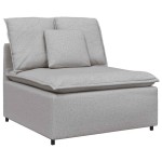 vidaXL Canapea modulară cu perne, gri nor, textil vidaXL Canapea modulară cu perne, gri nor, textil