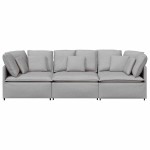 vidaXL Canapea modulară cu perne, gri nor, textil vidaXL Canapea modulară cu perne, gri nor, textil