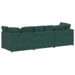 vidaXL Canapea modulară cu perne, verde închis, catifea vidaXL Canapea modulară cu perne, verde închis, catifea