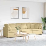 vidaXL Canapea modulară cu perne, gri-verzui, țesătură velur vidaXL Canapea modulară cu perne, gri-verzui, țesătură velur