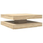 vidaXL Măsuță cafea rotativă 360 grade, stejar sonoma 90x90x34,5 cm vidaXL Măsuță cafea rotativă 360 grade, stejar sonoma 90x90x34,5 cm