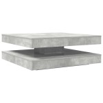 vidaXL Măsuță cafea rotativă 360 grade, gri beton 90x90x34,5 cm vidaXL Măsuță cafea rotativă 360 grade, gri beton 90x90x34,5 cm