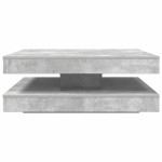 vidaXL Măsuță cafea rotativă 360 grade, gri beton 90x90x34,5 cm vidaXL Măsuță cafea rotativă 360 grade, gri beton 90x90x34,5 cm