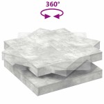 vidaXL Măsuță cafea rotativă 360 grade, gri beton 90x90x34,5 cm vidaXL Măsuță cafea rotativă 360 grade, gri beton 90x90x34,5 cm